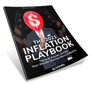 Blog Can inflation be good? The image shows the cover of a magazine or booklet titled The 2021 Inflation Playbook