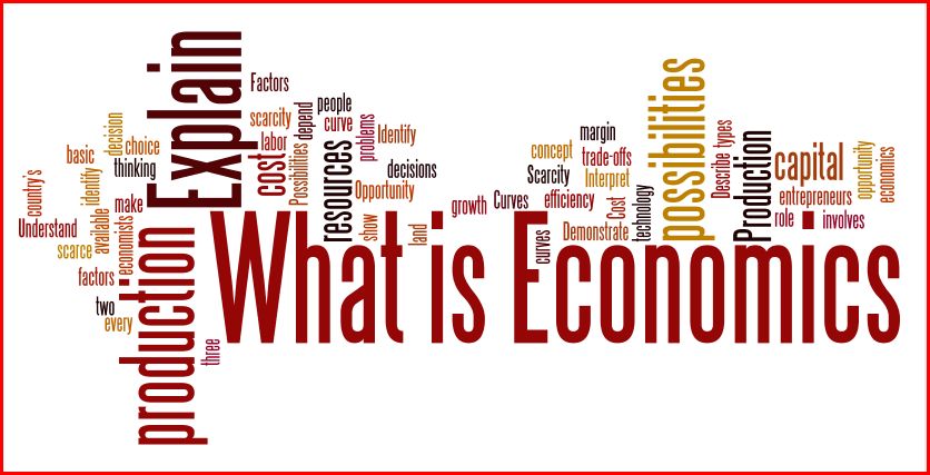 Why our economic vocabulary is in the way of progress: 1 Economic vocabulary: The image shows a bunch of "economic speak" words in a poster format