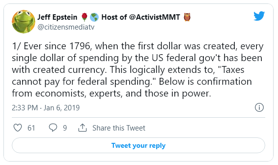 To Understand Modern Money Learn Reserve Accounting jeff epstein tweet