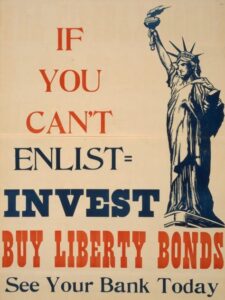 Blog Image of a Liberty Bonds poster, used for financing world war one