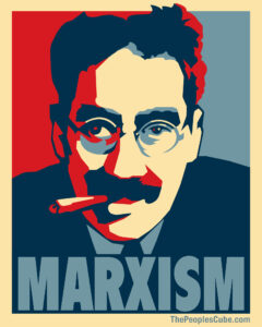 Blog Marxism: An image of a post of Groucho Marx with the word "Marxism" underneath