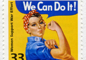 Blog Image of "Women Support War Effort" stamp.