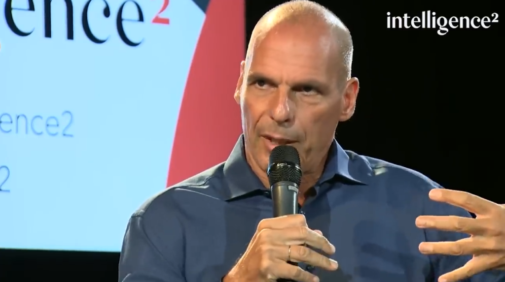 Saving capitalism by making it more inclusive, part 2 Saving capitalism: A picture of economist Yanis Varoufakis during a discussion he had with Gillian Tett