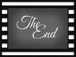 Blog Angrynomics: An image of The End as you might see at the end of a film