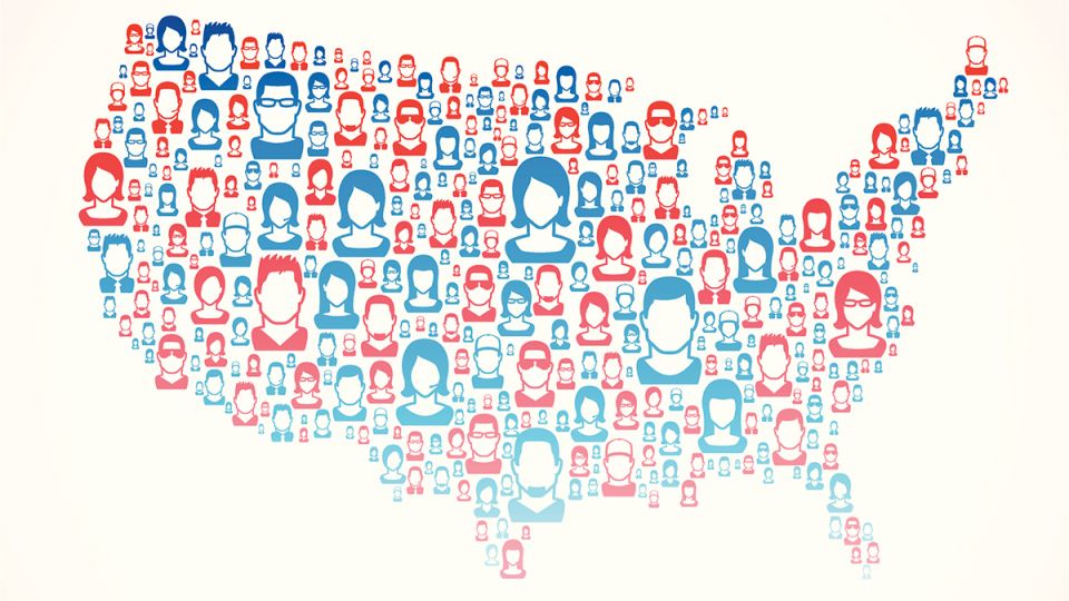 Are there state and provincial sovereign wealth funds? Sovereign wealth fund: Image shows a map of the United States with profiles of people without faces spread out across it
